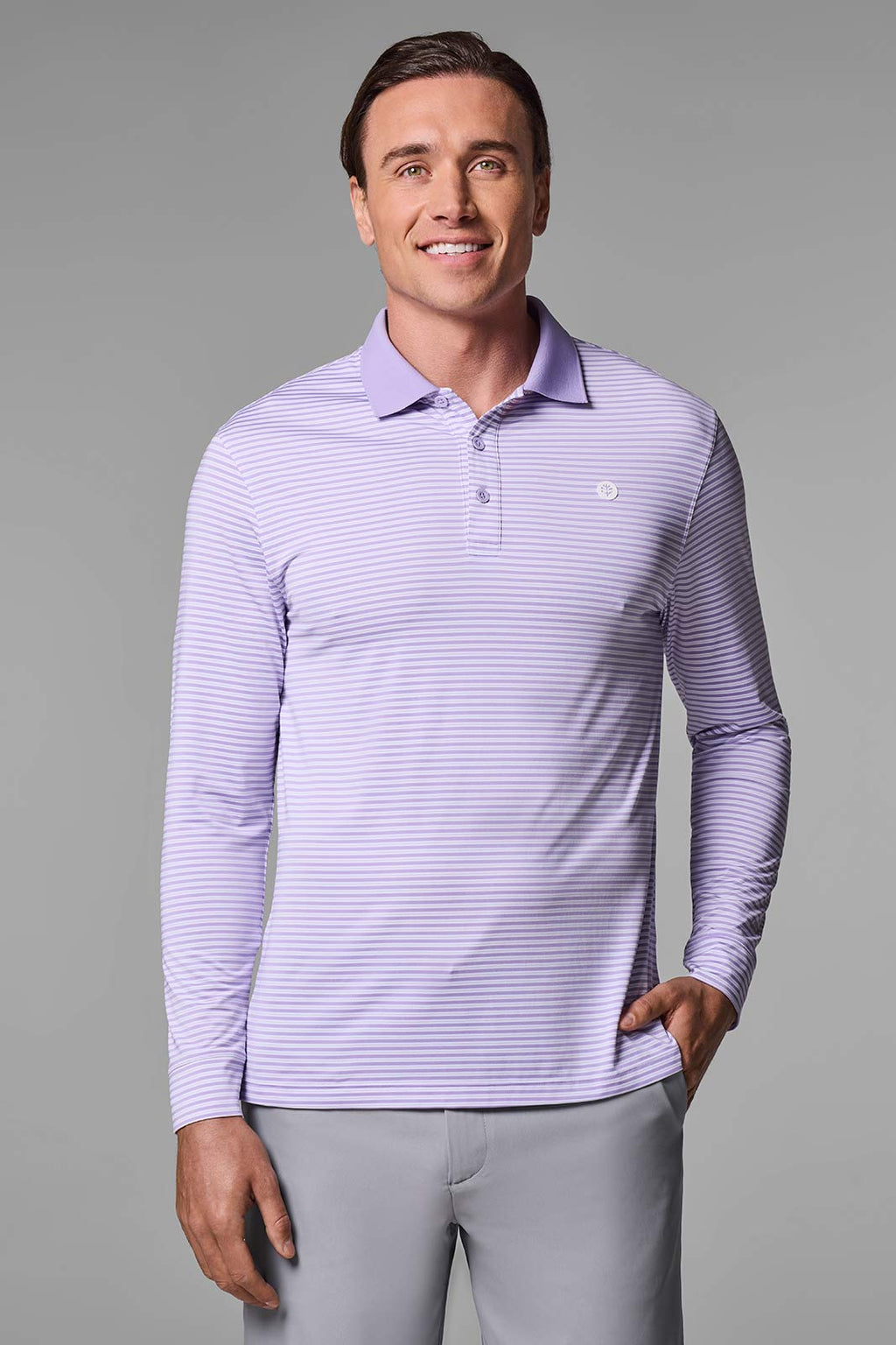 Men's Long Sleeve Sports Polo