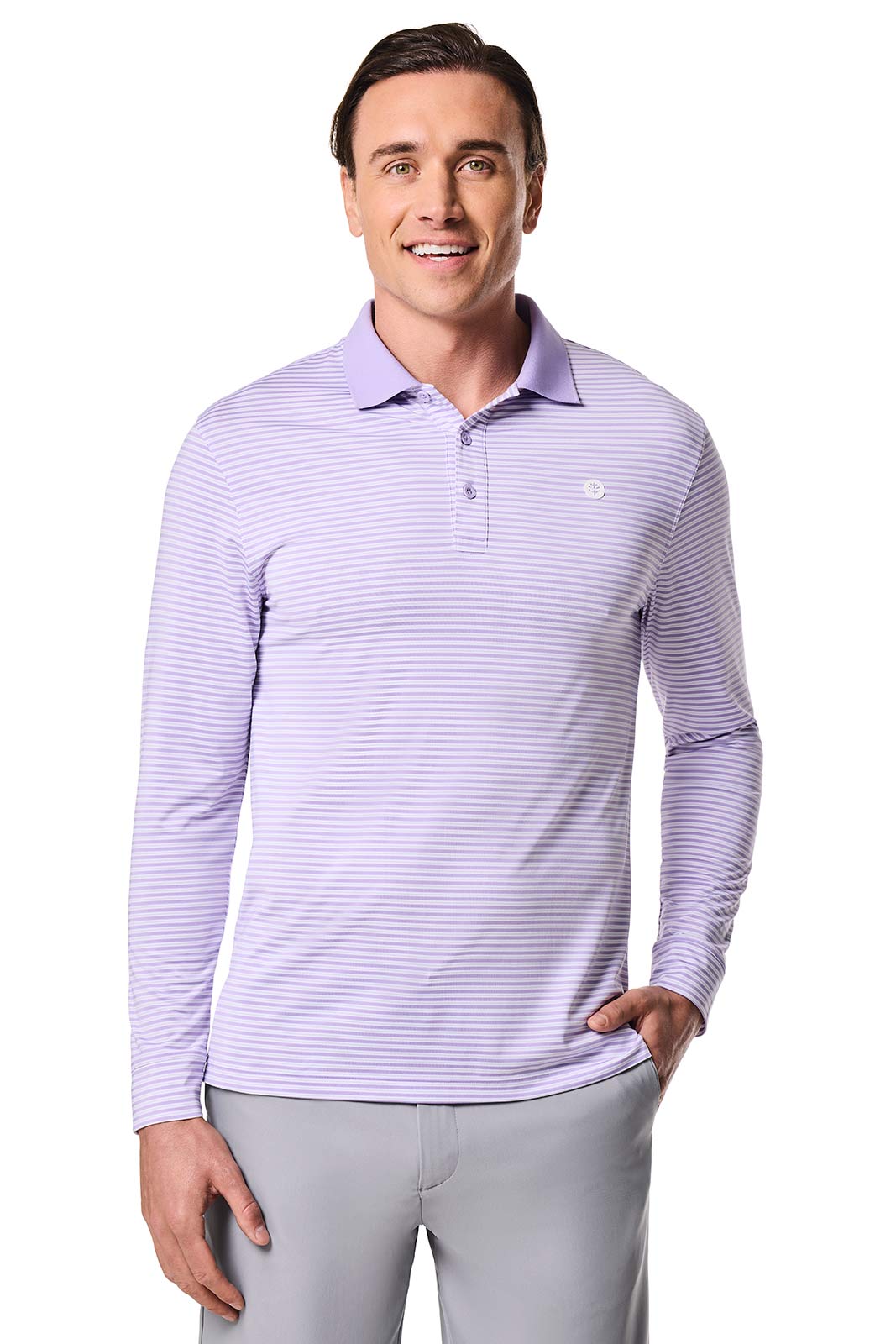 Men's Long Sleeve Sports Polo