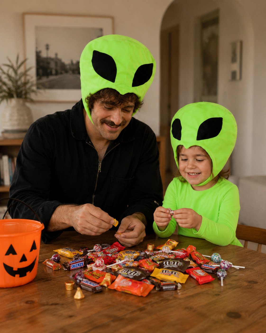 Cosmic Green Alien Halloween Costume