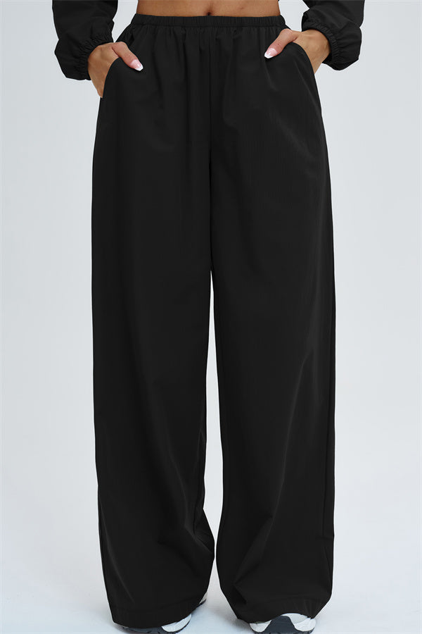 The Svelte UV protection Crop Hoodie Sweatpants 2-Piece Set