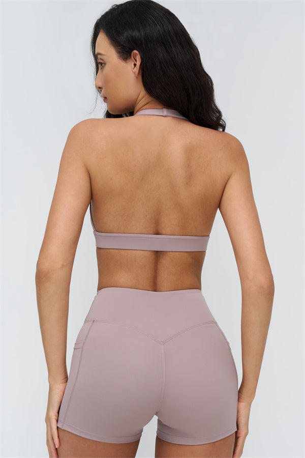 Sports Bra and Shorts 2-Piece Set – Seamless Sculpting
