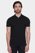 The Mercerized Cotton Polo (Black)