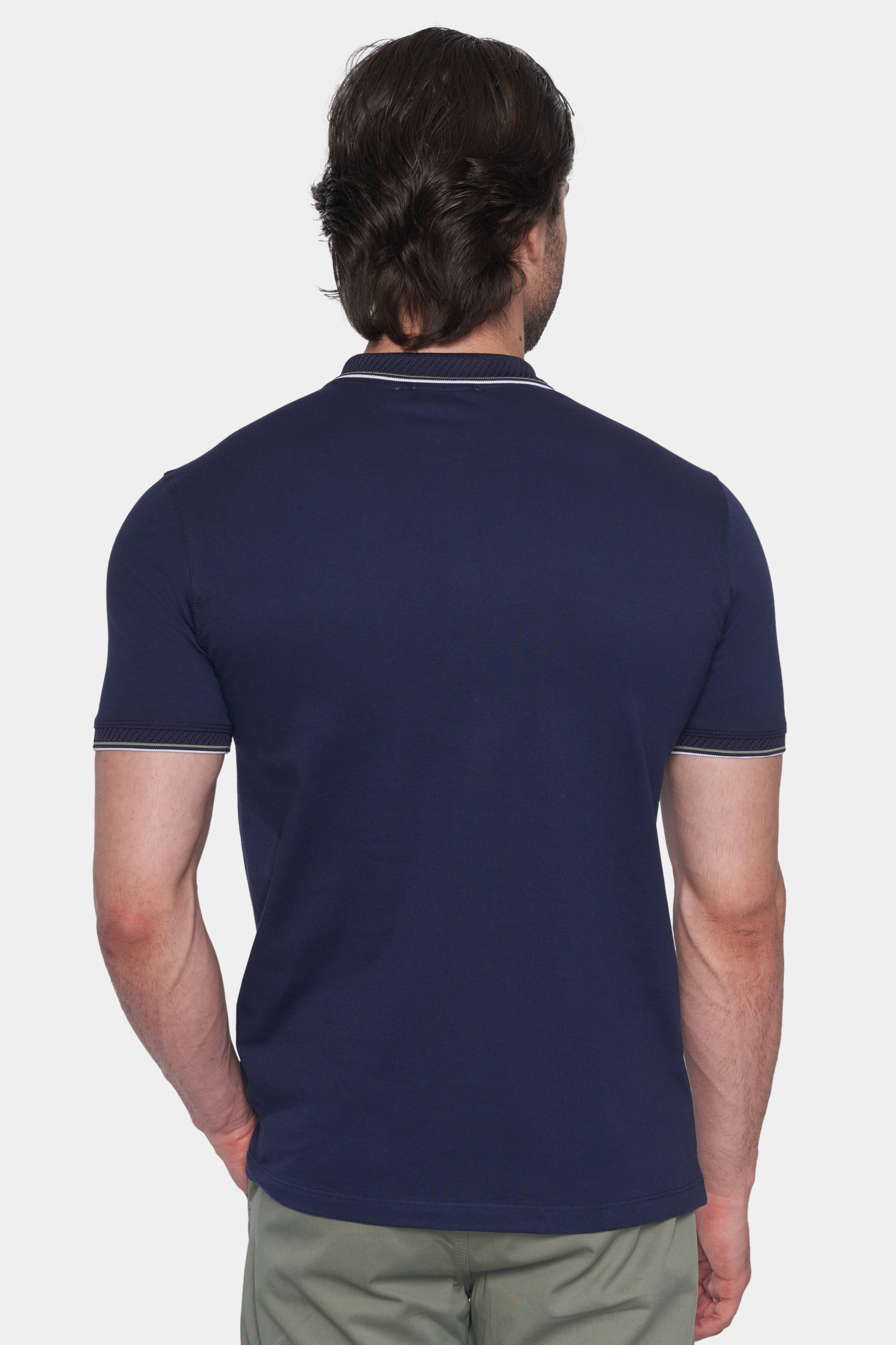 The Mercerized Cotton Polo (Navy)