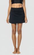 Women's Big Wave Swim Skort with Wrap Detail | Black