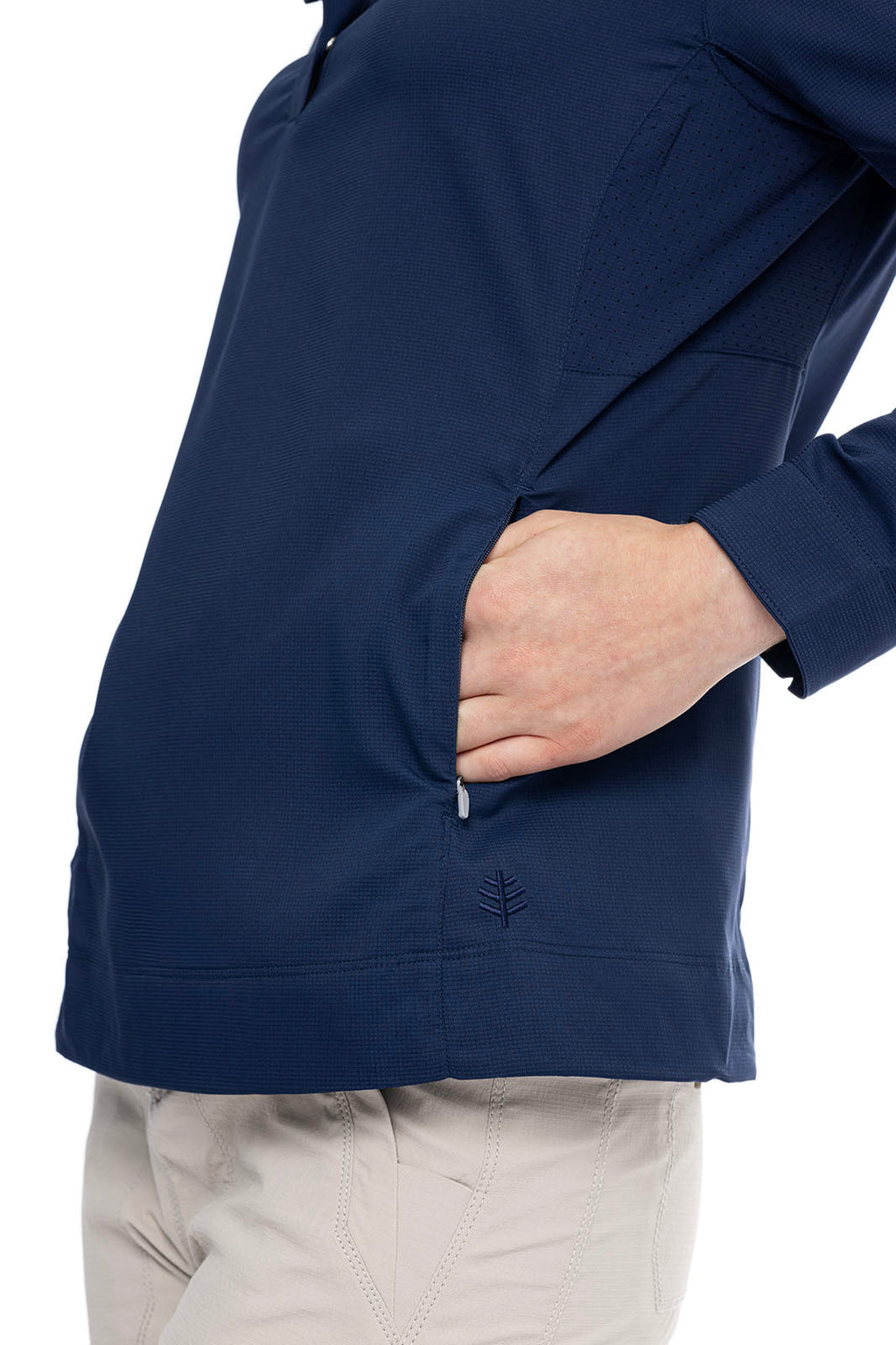 Women's Sea Spray Henley Hoodie | Navy
