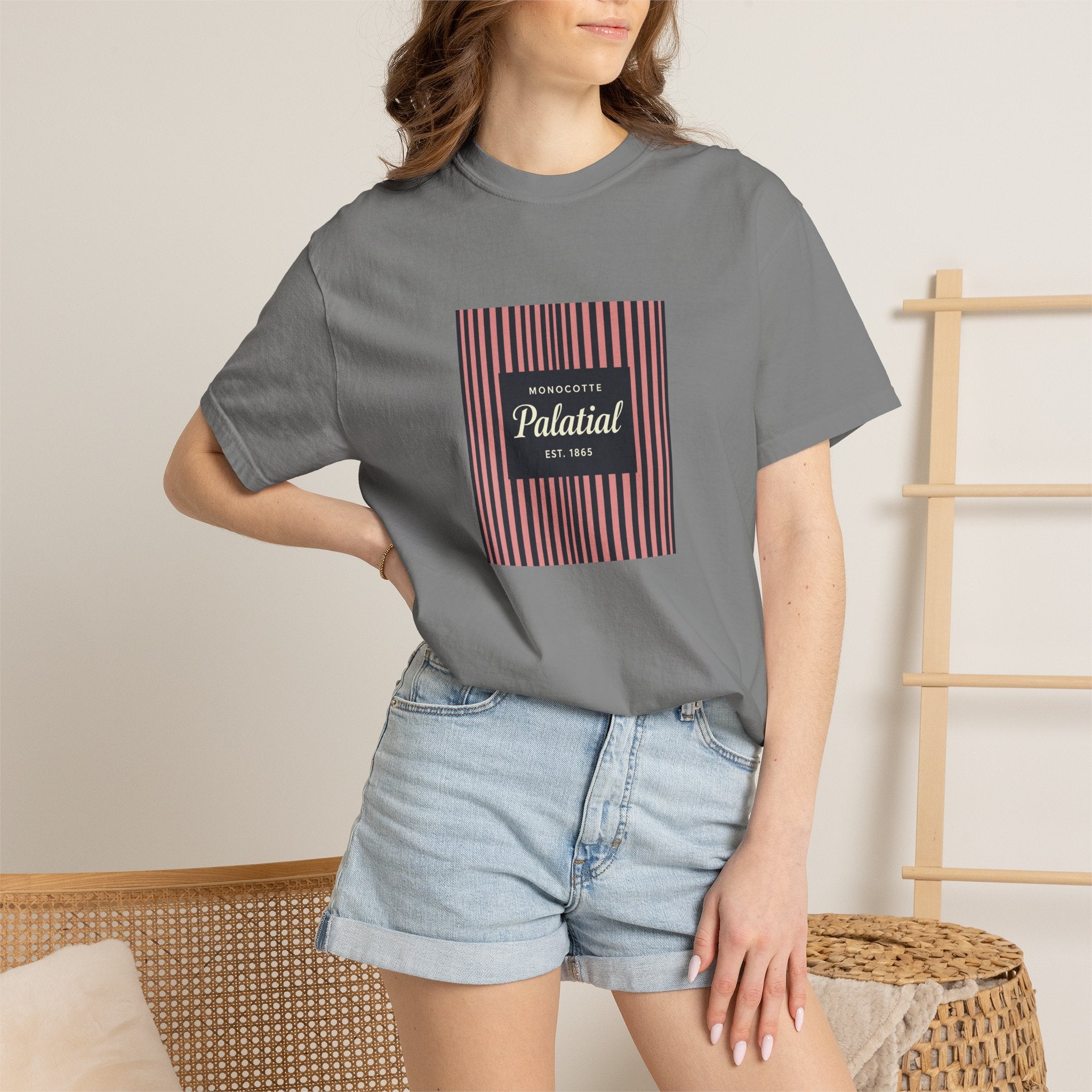 Palatial Stripes T-Shirt — Vintage Striped Graphic Tee