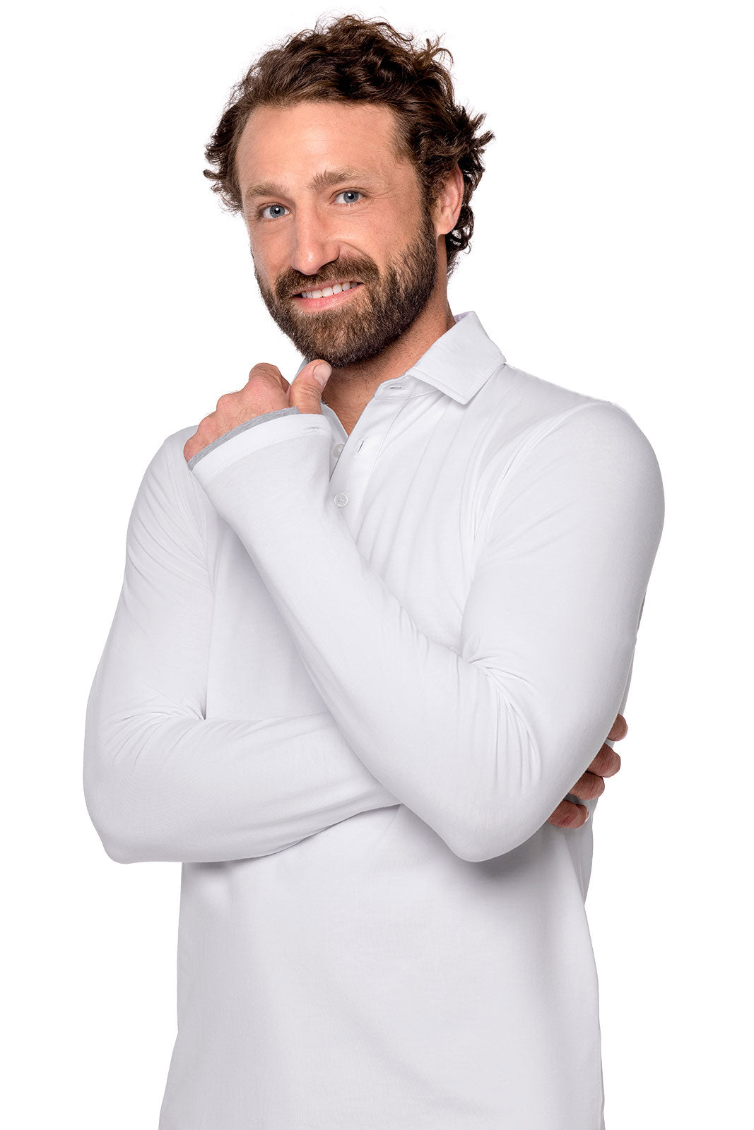 Men's Long Sleeve Polo