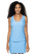Women's Acropora Tankini with Scallop Detail | Clear Sky Blue