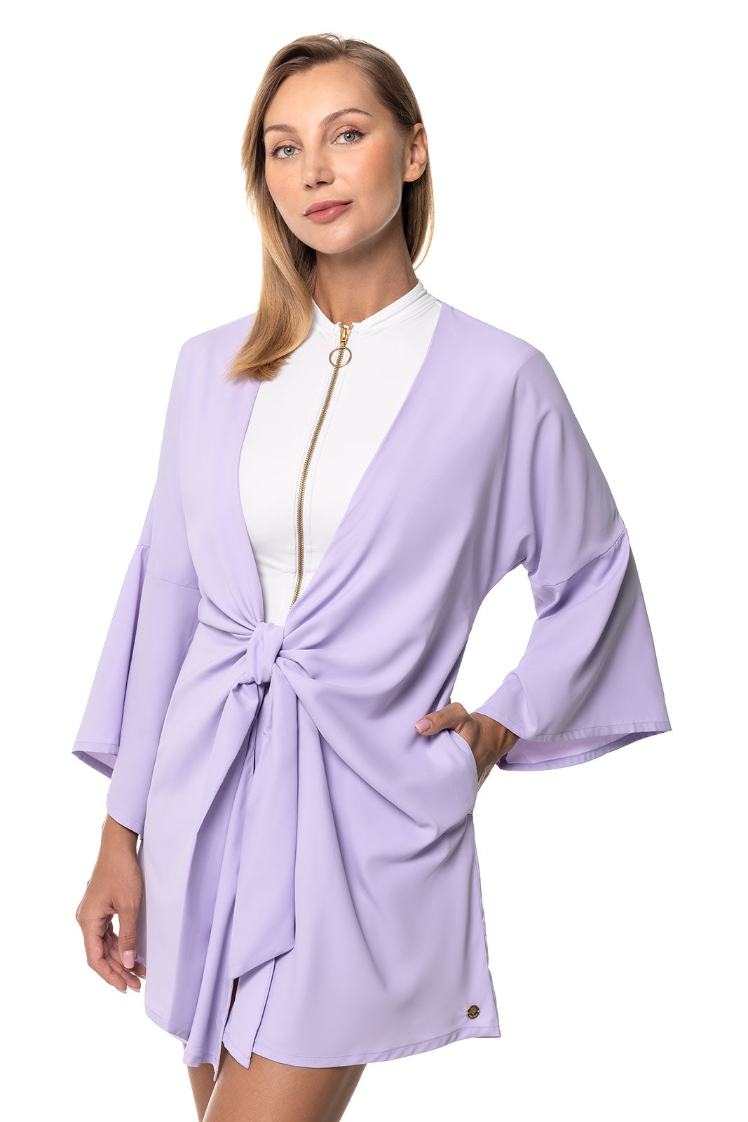 Women's Ocean Drive Cover-Up with Front Tie | Lavendula