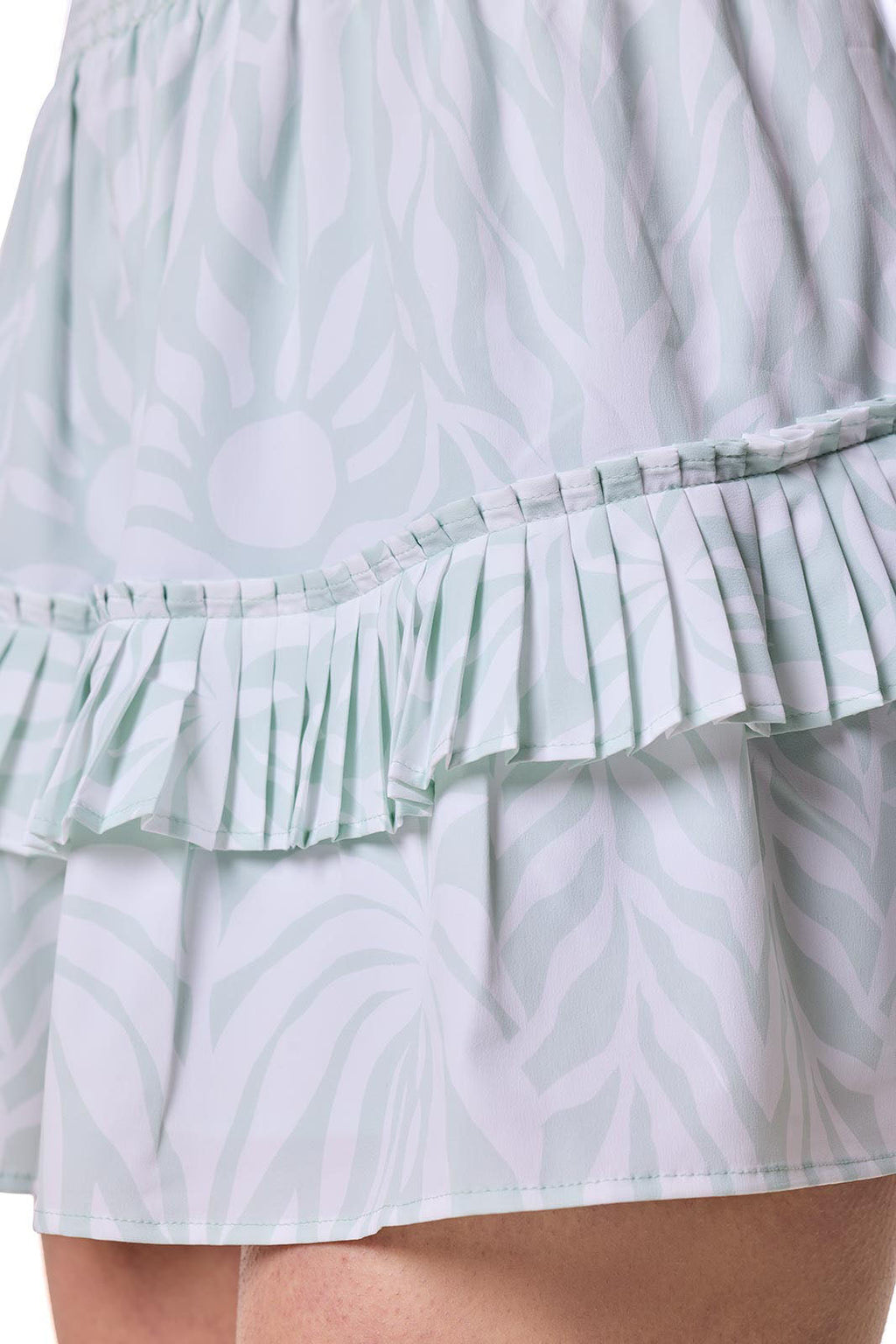Women's Charlotte Bay Ruffle Skirt | Misty Aqua American Palm