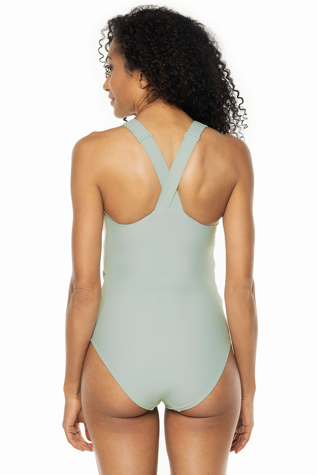 Women's Wrap Swimsuit | Misty Aqua