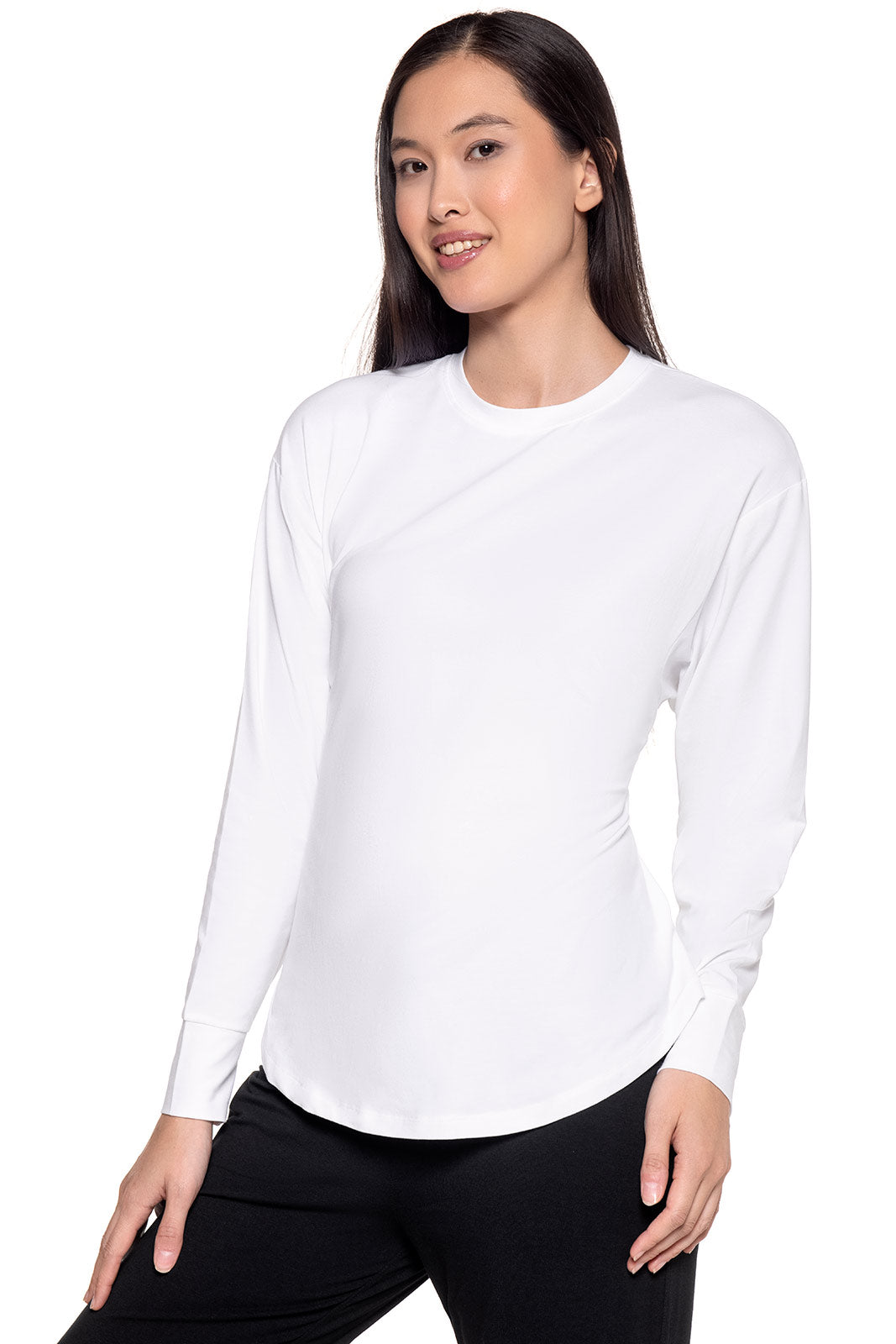 Women's Merrick Tie Long Sleeve Shirt | White
