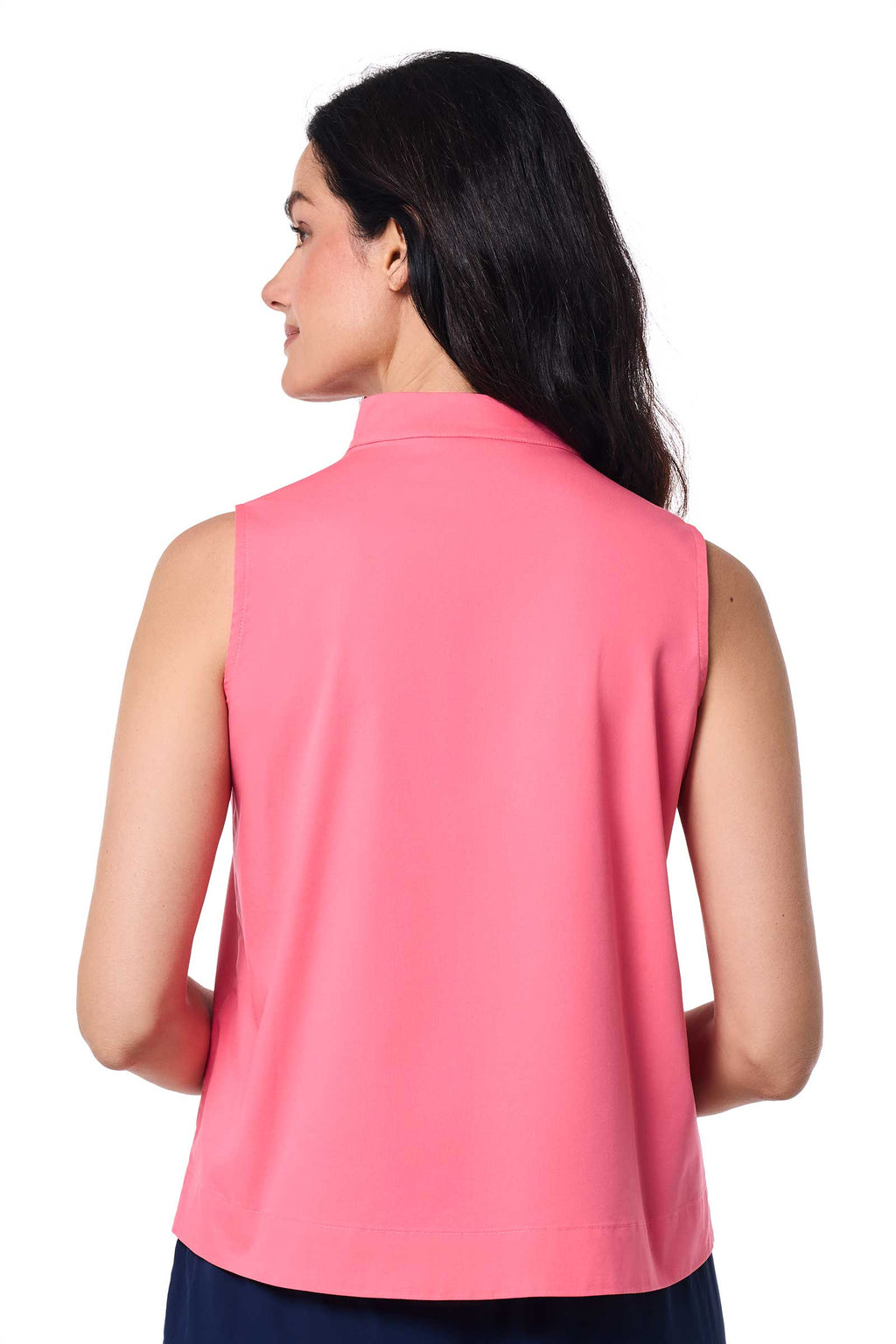Women's Cape Coral Stand Collar Blouse | Sunkist Coral
