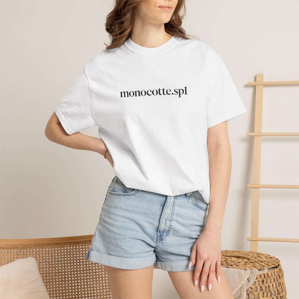 Minimalist 'monocotte.spl' Logo T-Shirt