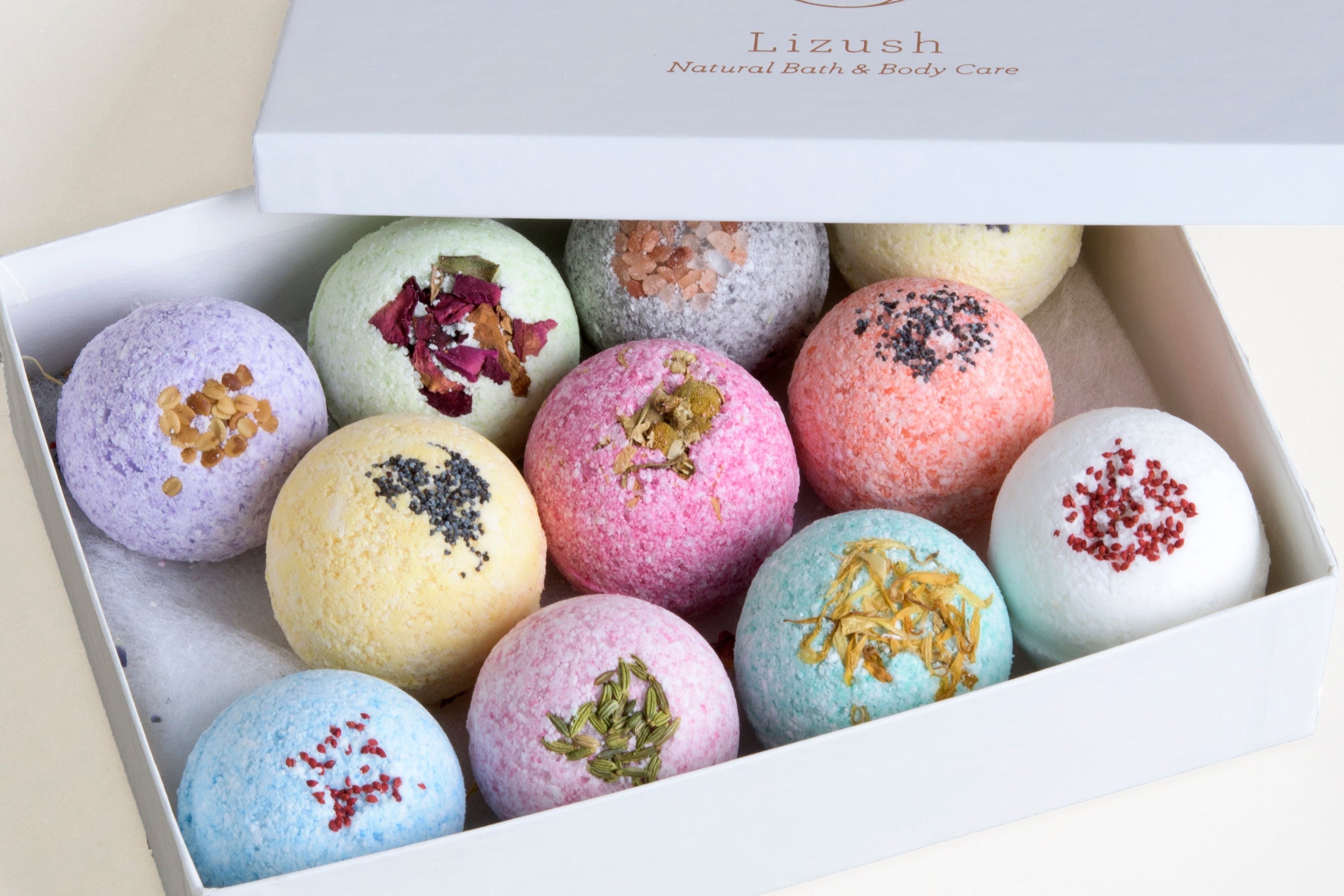 11 Bath Bombs Gift Box +  one Free Bomb to make 12 !!