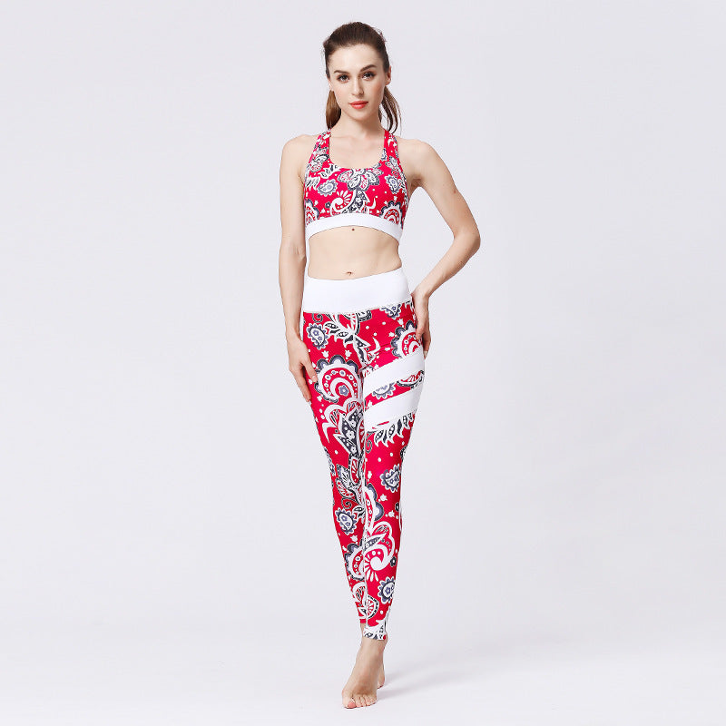 2-Piece Yoga Set – High-Waist Leggings & Crop Top