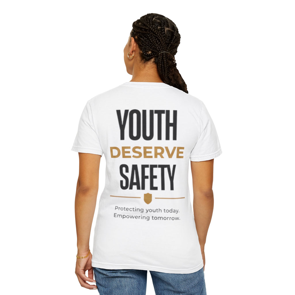 Youth Deserve Safety T-Shirt — Protecting Youth Today, Empowering Tomorrow