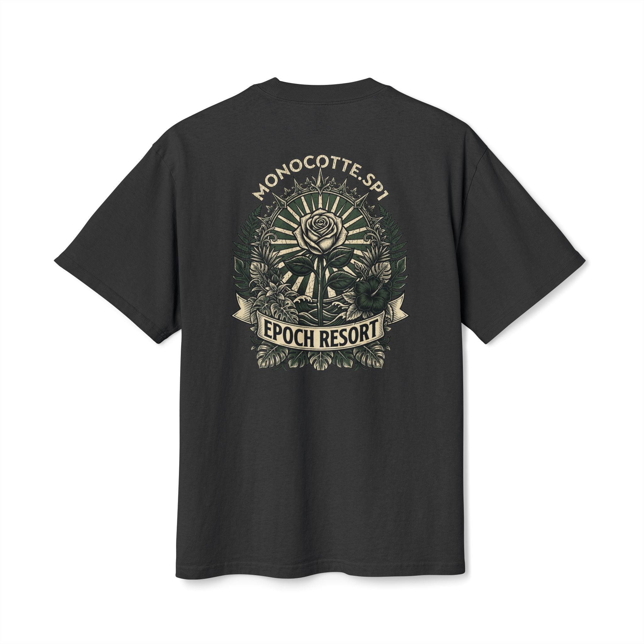 Epoch Resort Graphic Tee — Monocotte.sp1, Vintage Botanical Design