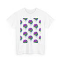 Dripping Brain T-Shirt — Neon Retro Pattern Tee