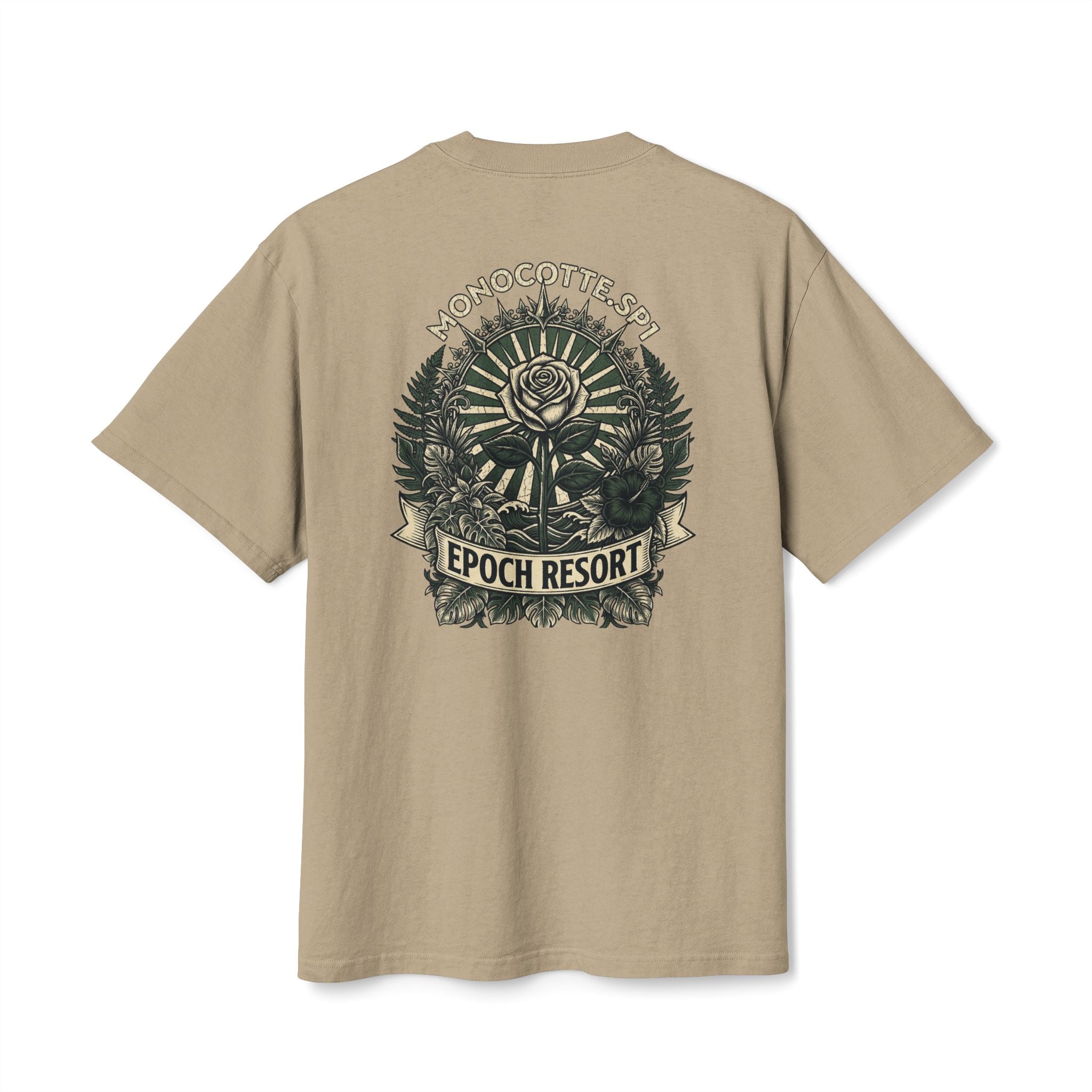 Epoch Resort Graphic Tee — Monocotte.sp1, Vintage Botanical Design