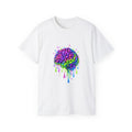 Dripping Neon Brain T‑Shirt — Art Tee