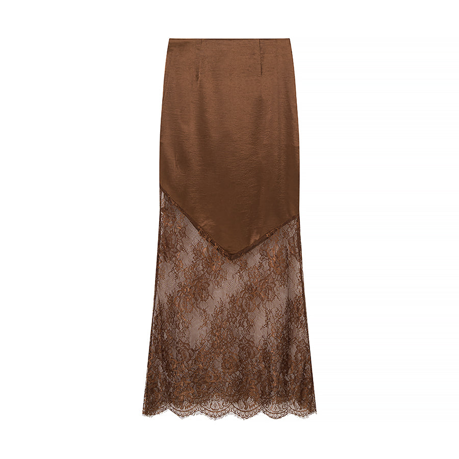 Elegant Lace Midi Dress - Slim Fit Pencil Dress