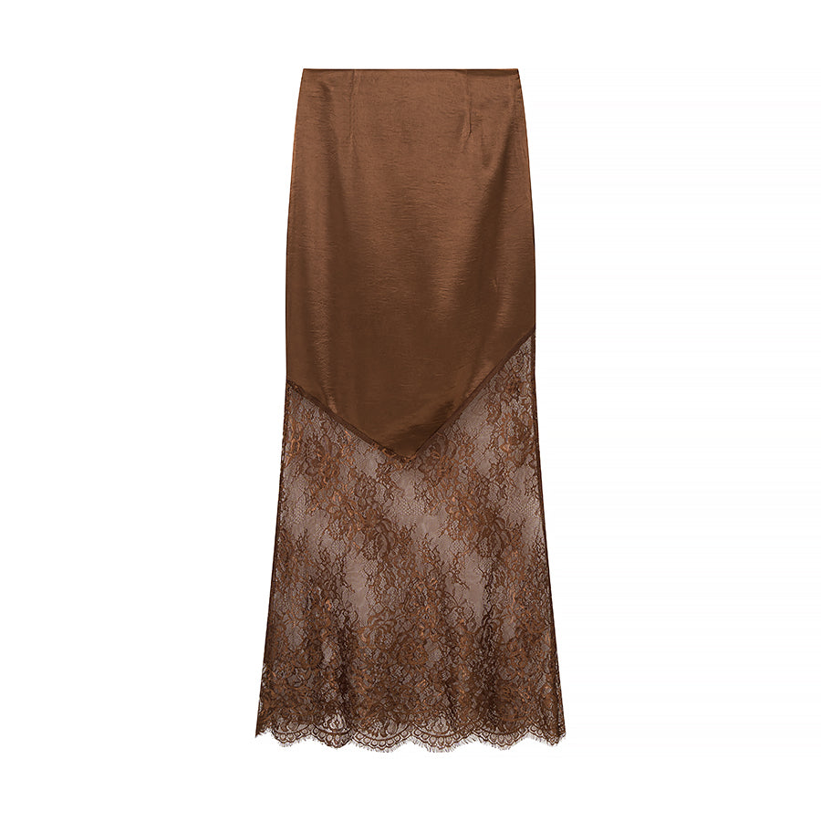 Elegant Lace Midi Dress - Slim Fit Pencil Dress