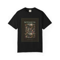 Botanical Noir Unisex T-Shirt — Vintage Floral Poster Tee