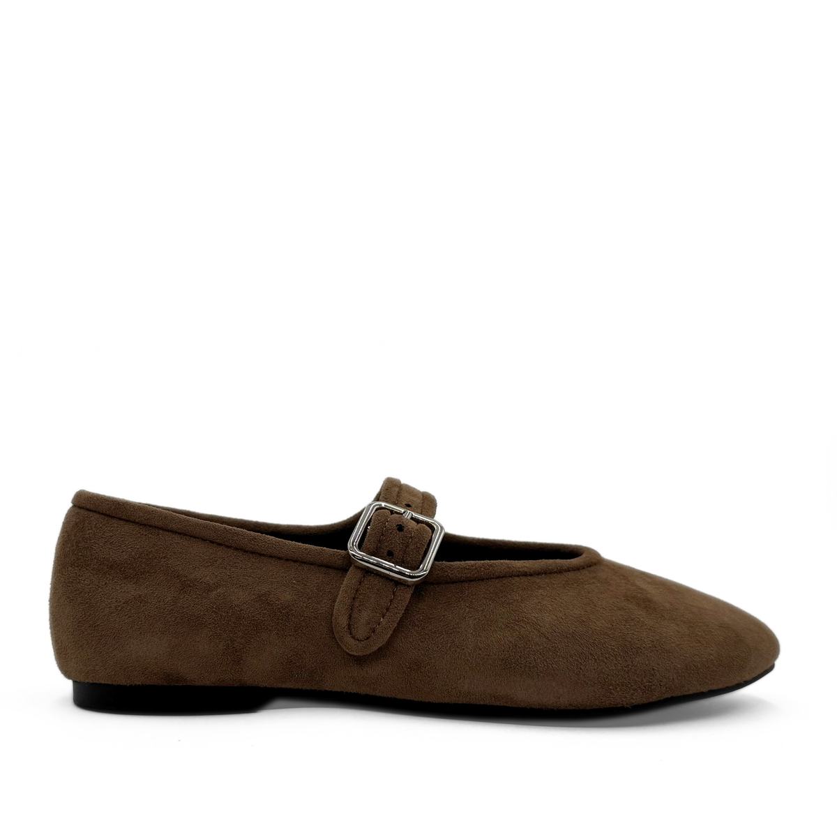 Ashley Suede Mary Jane Flats