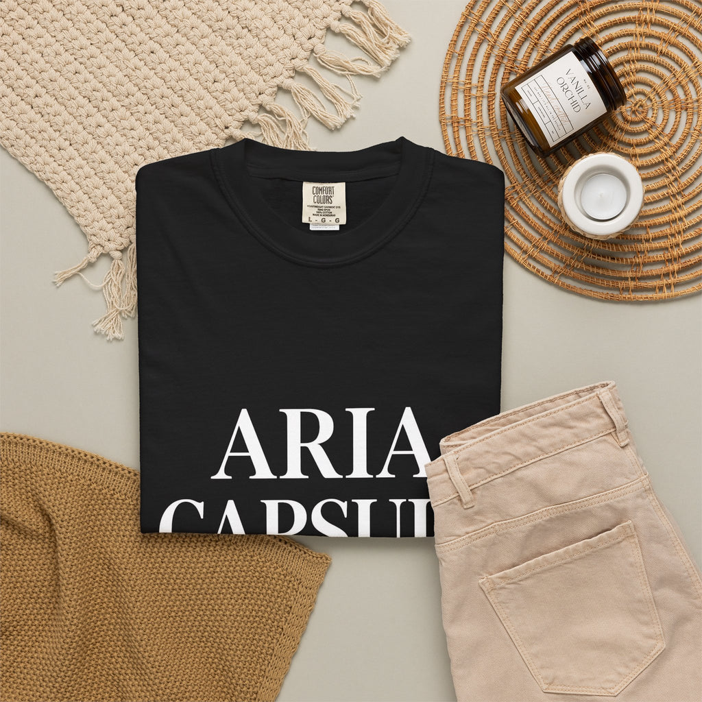 ARIA Capsule Graphic T-Shirt — Minimalist Logo Tee Unisex NOW AVAILABLE CUSTOMIZED WITH YOUR NAME