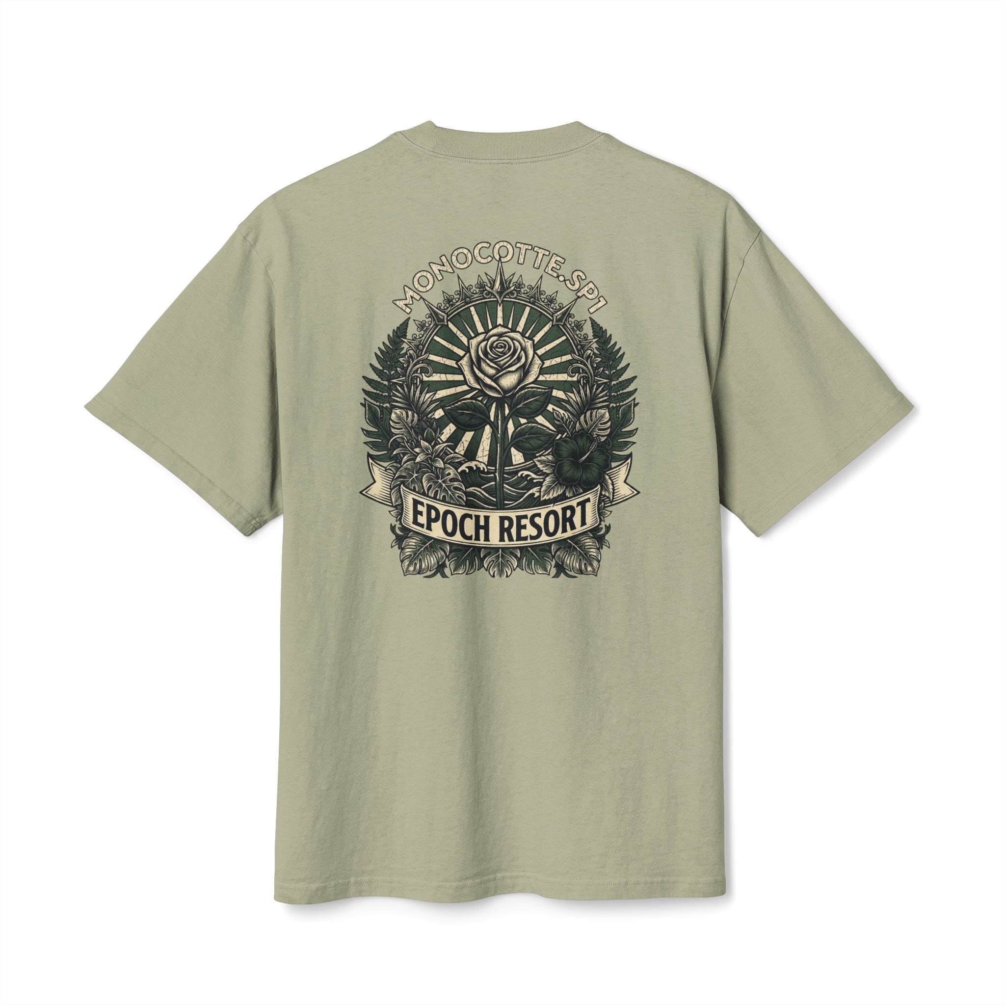 Epoch Resort Graphic Tee — Monocotte.sp1, Vintage Botanical Design
