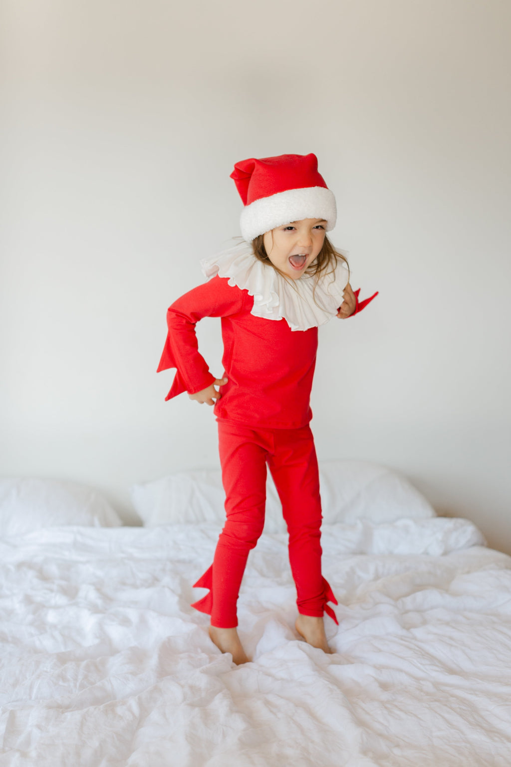 Red Holiday Elf Costume, Santa Costume