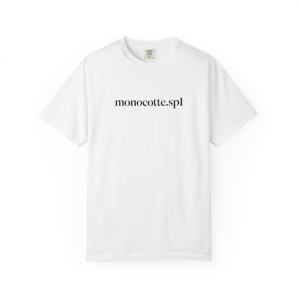 Minimalist 'monocotte.spl' Logo T-Shirt