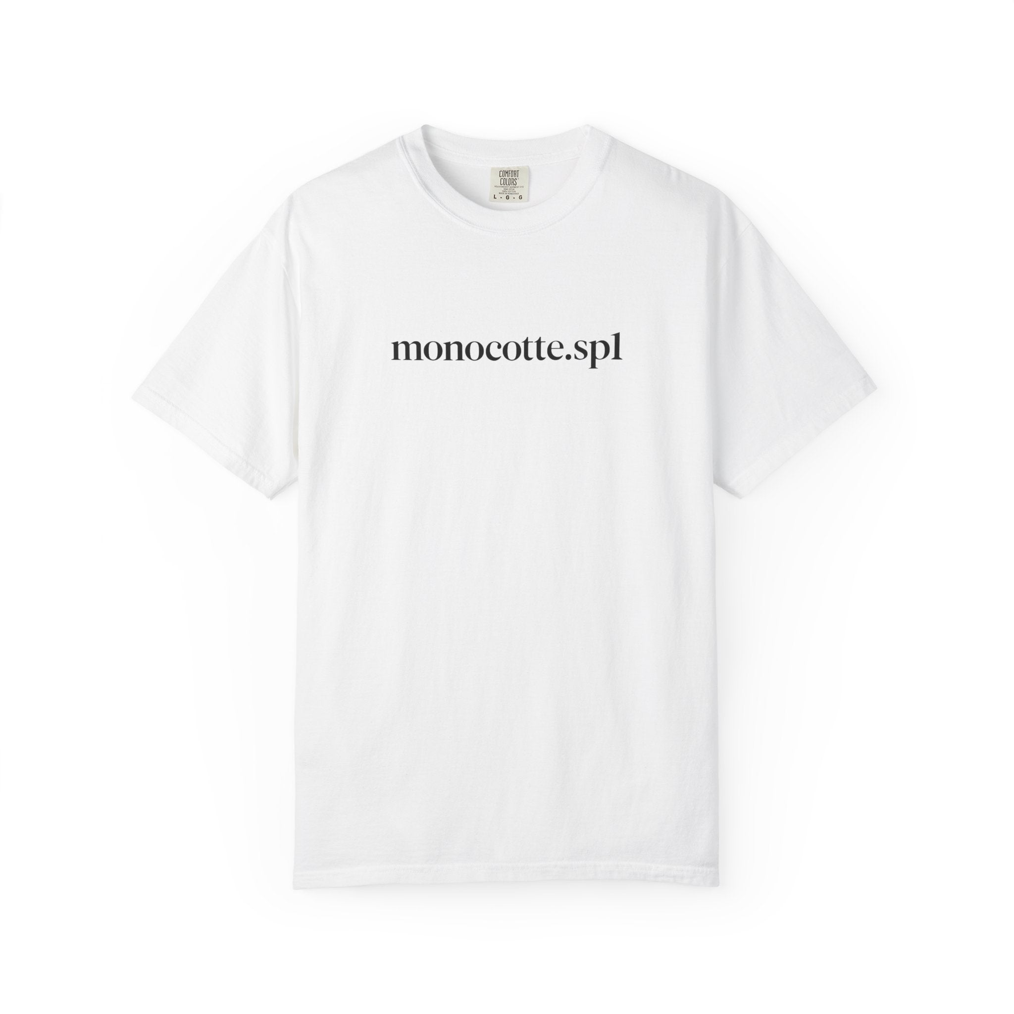 Minimalist 'monocotte.spl' Logo T-Shirt