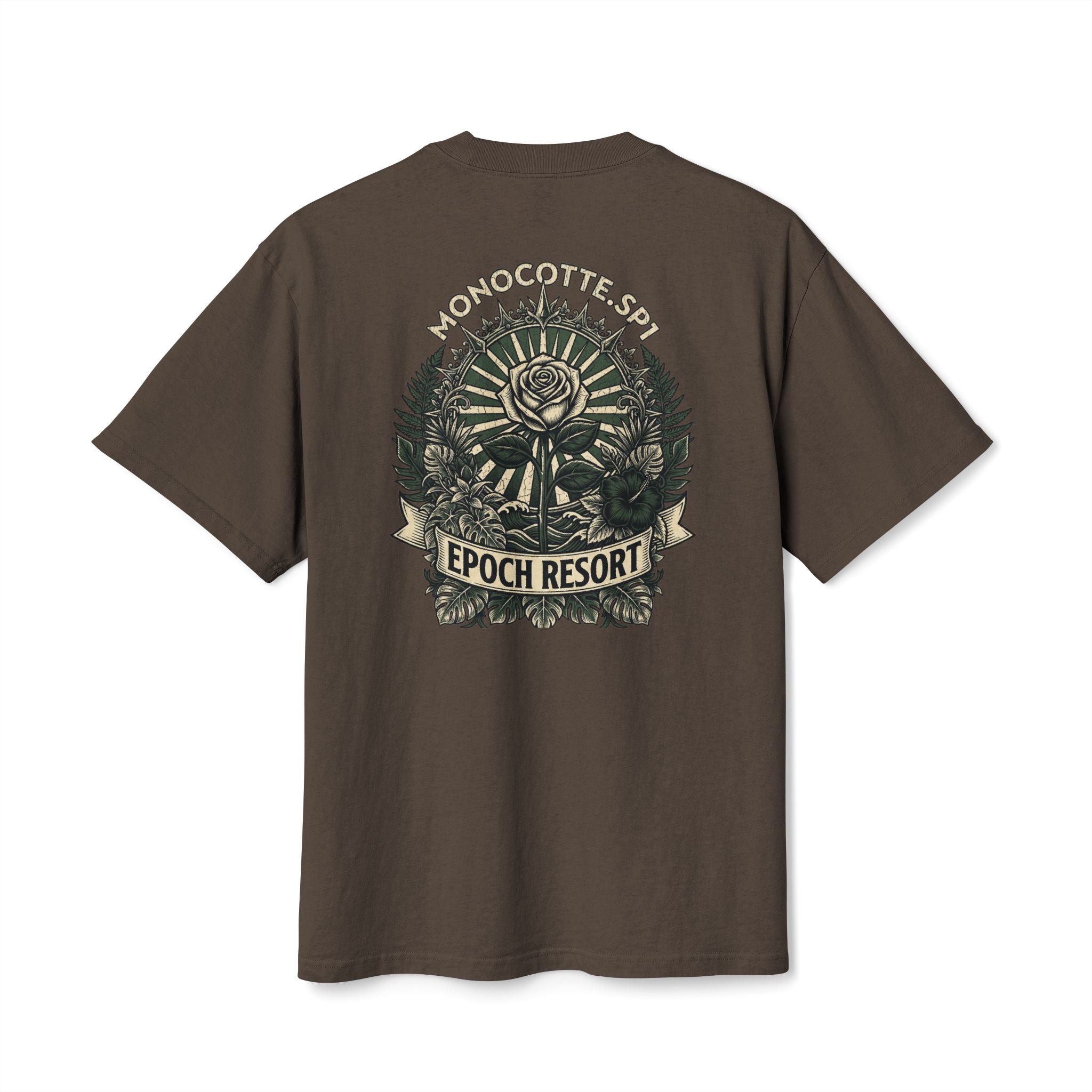 Epoch Resort Graphic Tee — Monocotte.sp1, Vintage Botanical Design
