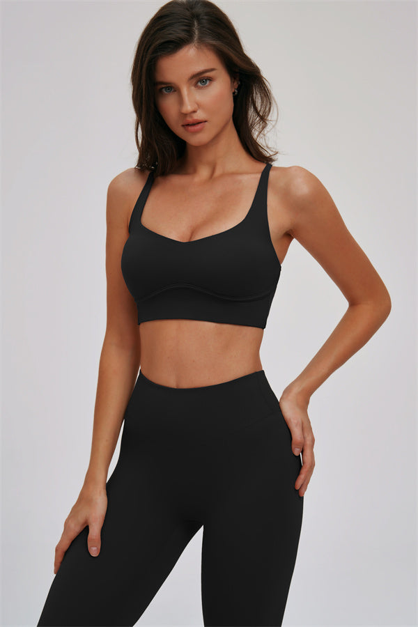 Kinetic Cross Back High Support Sports Bra