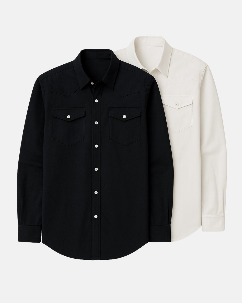 Cinqo Western Tech Shirt 2-Pack - Black/White