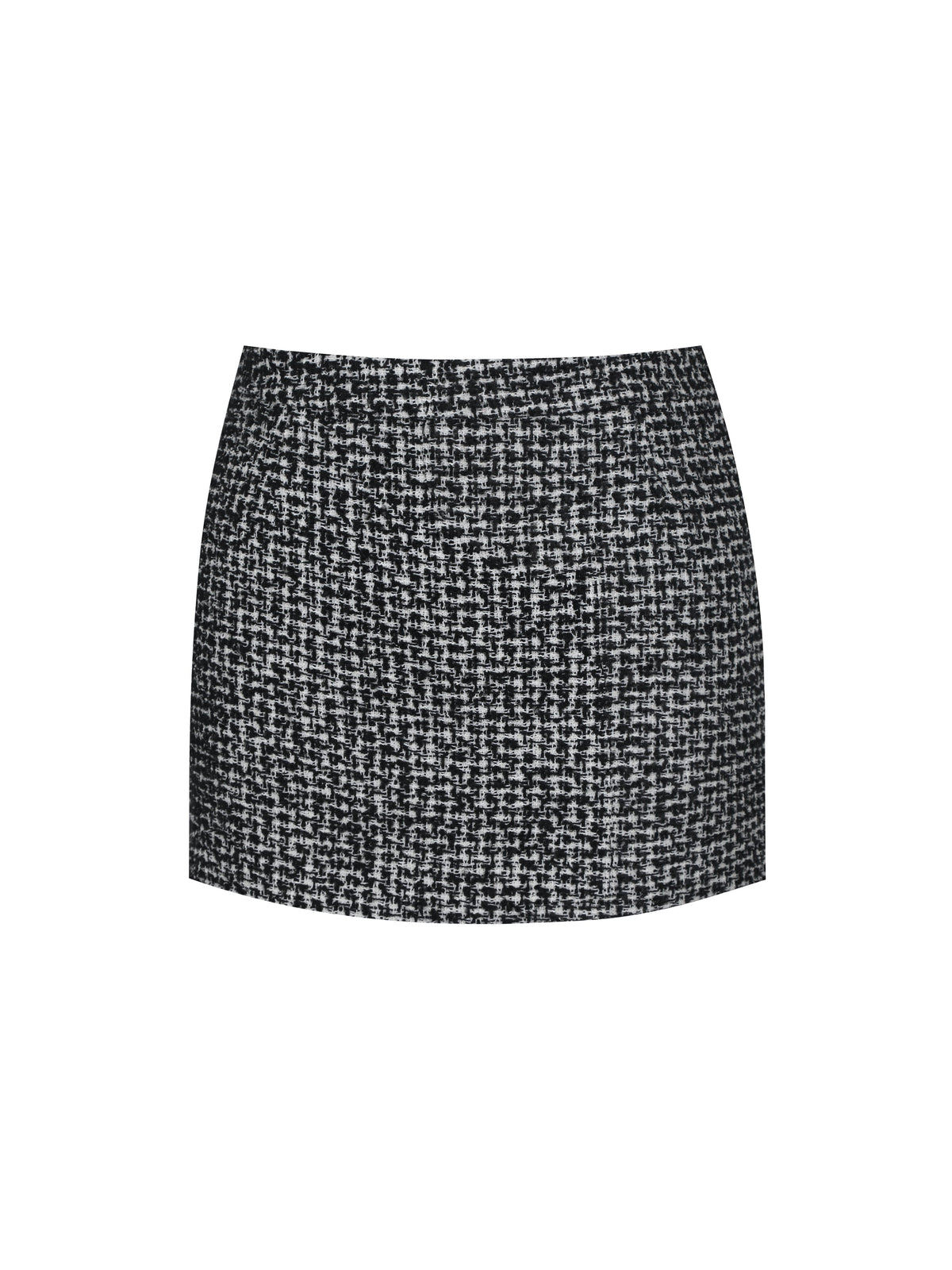 Sandra Black & White Tweed Mini Skirt