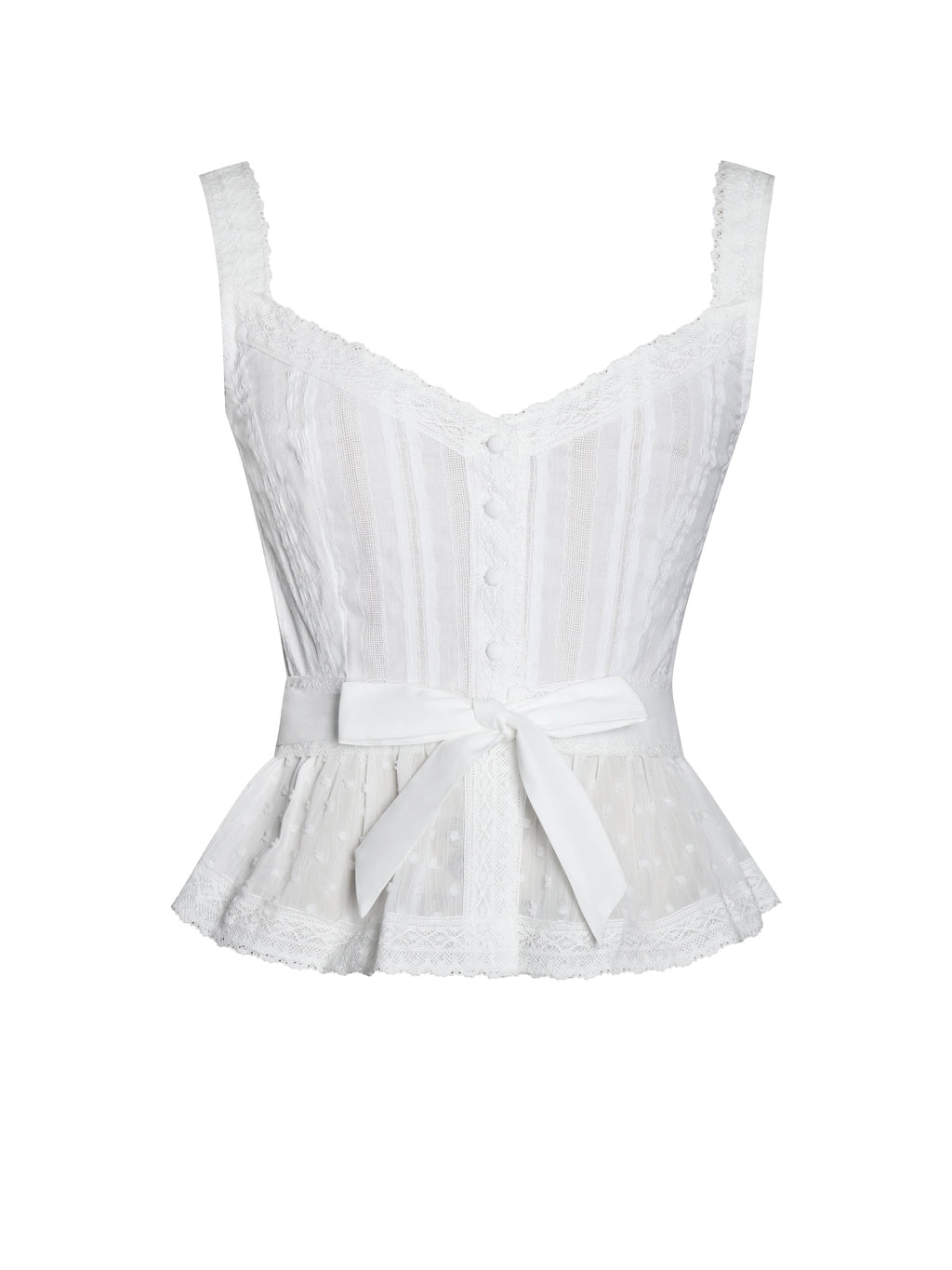 Aliya Cotton Poplin Button Up Sleeveless Top