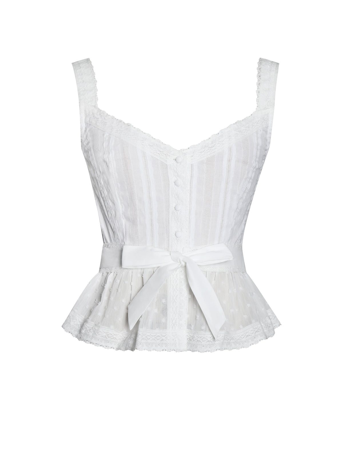 Aliya Cotton Poplin Button Up Sleeveless Top