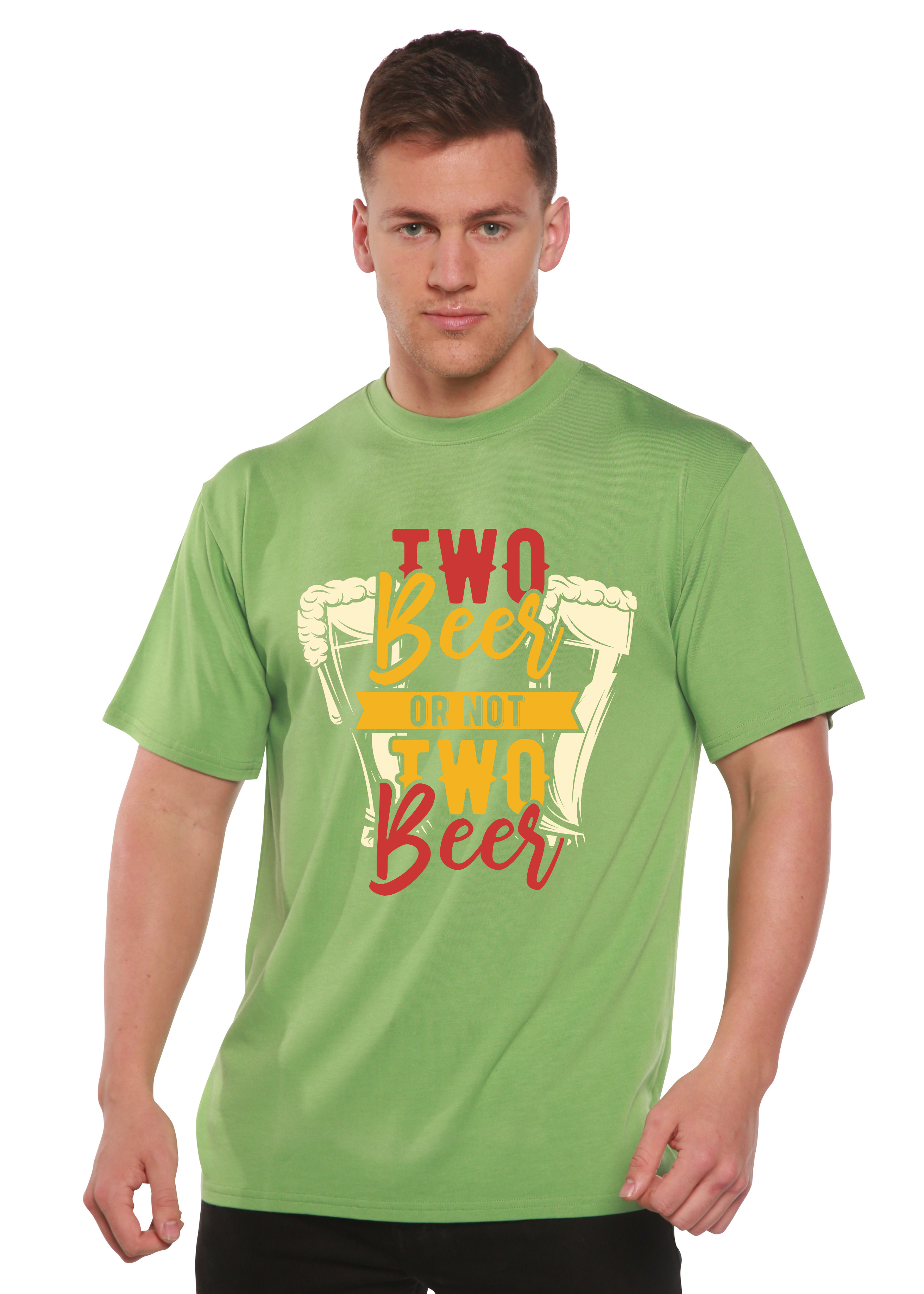 Two Beer Men's Bamboo Viscose/Organic Cotton Short Sleeve T-Shirt