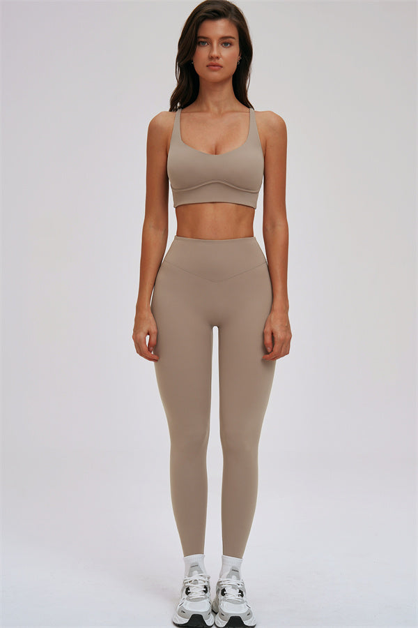 Kinetic Cross Back High Support Sports Bra