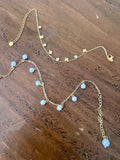 waterproof butterfly and pearl anklets