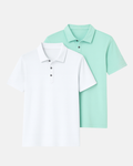 Buki Cinqo Polo 2-Pack - White/Julep