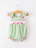 Western Boots Cactus Girls Romper Stripe Ruffle Strap