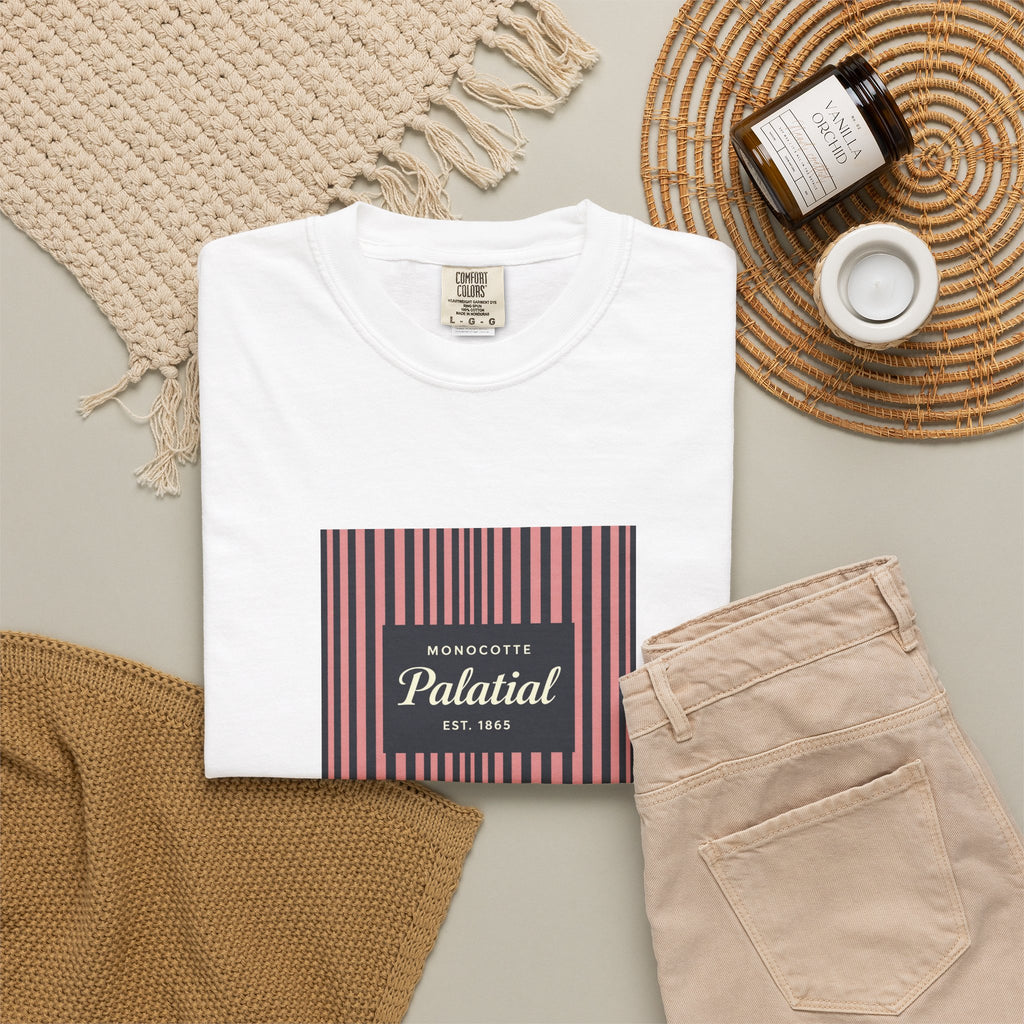 Palatial Stripes T-Shirt — Vintage Striped Graphic Tee