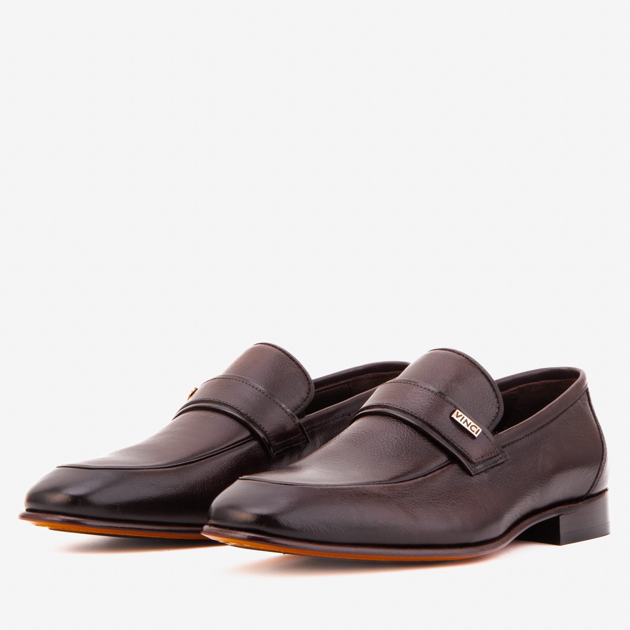 The Ashford Brown  Baby Buffalo Leather Loafer Men Shoe