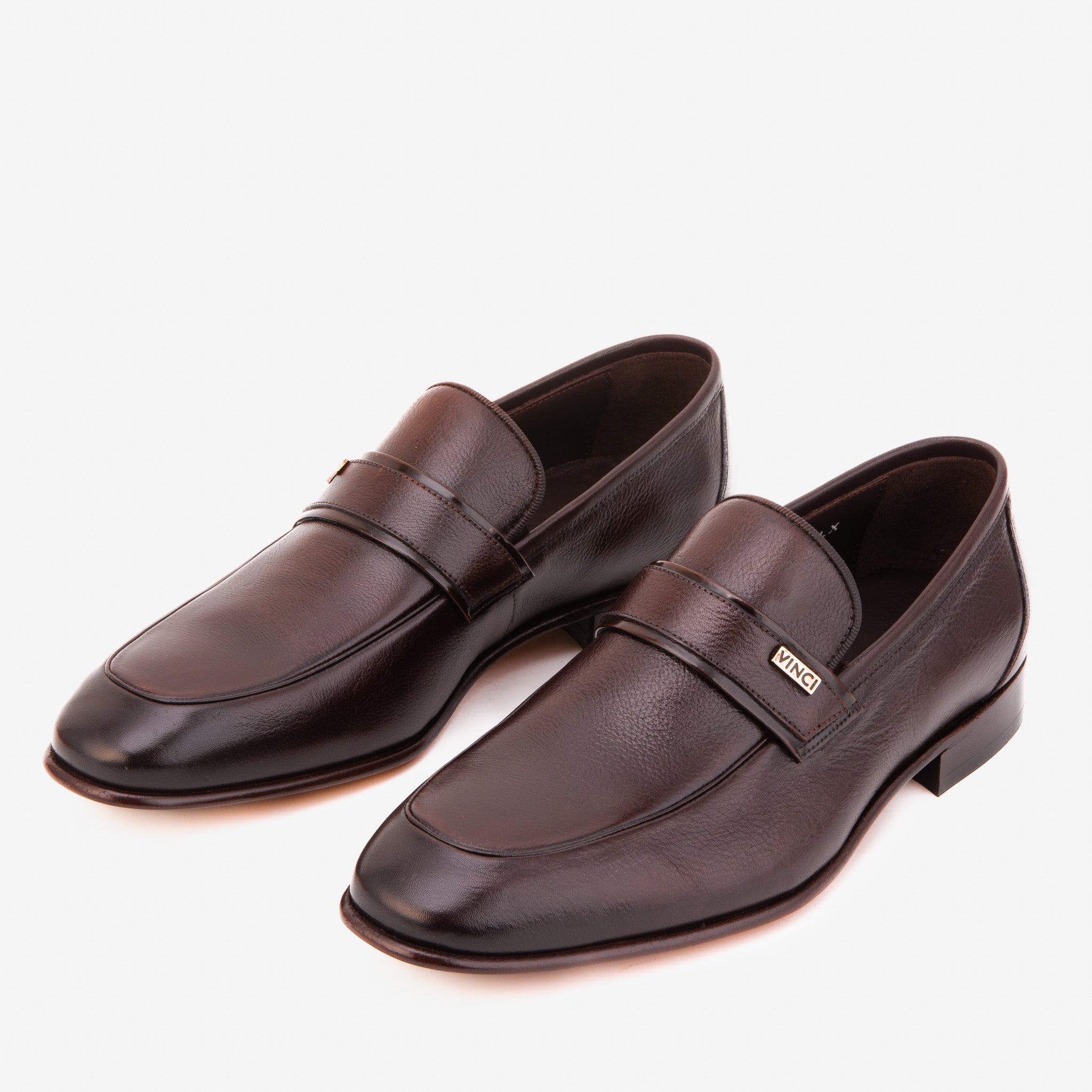 The Ashford Brown  Baby Buffalo Leather Loafer Men Shoe