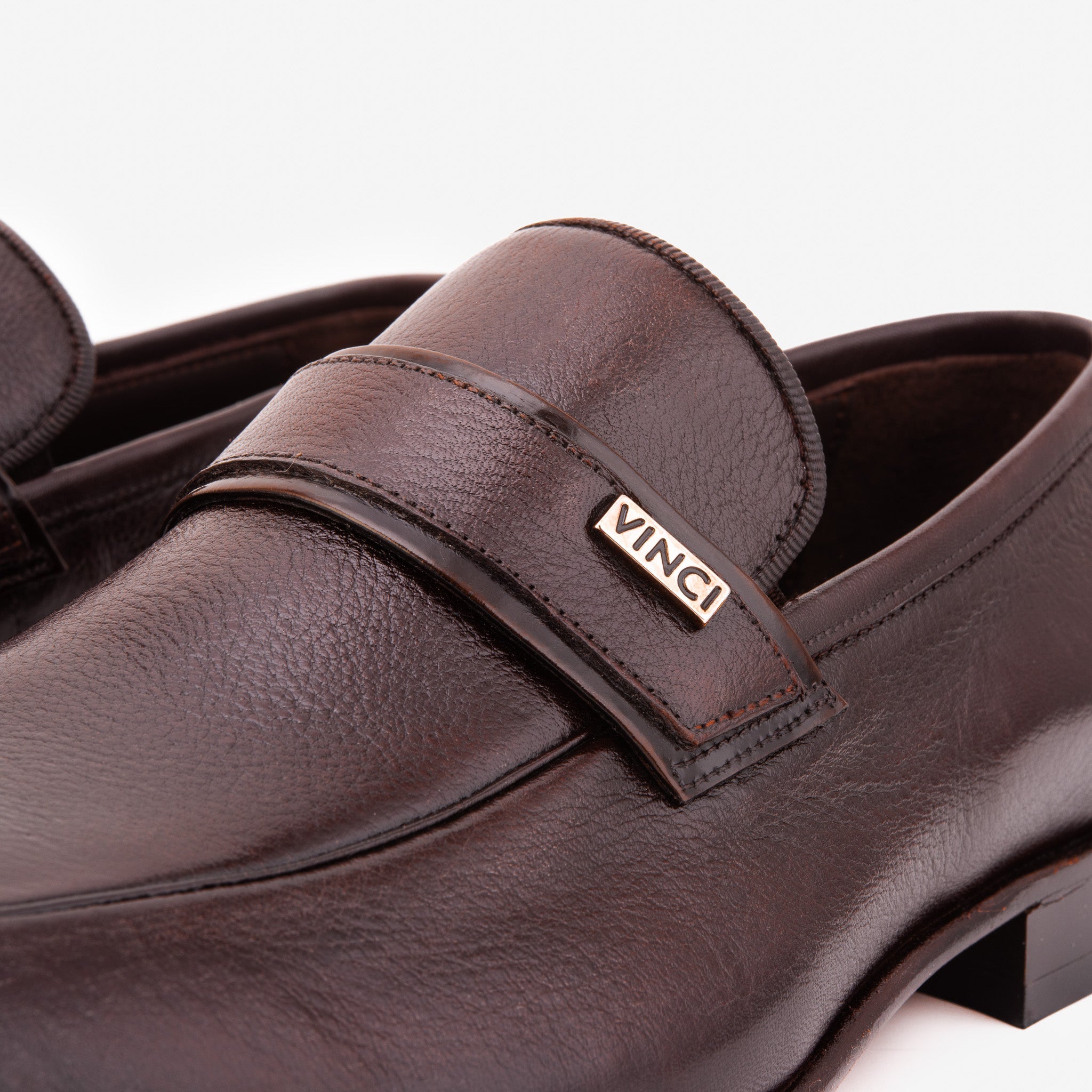 The Ashford Brown  Baby Buffalo Leather Loafer Men Shoe