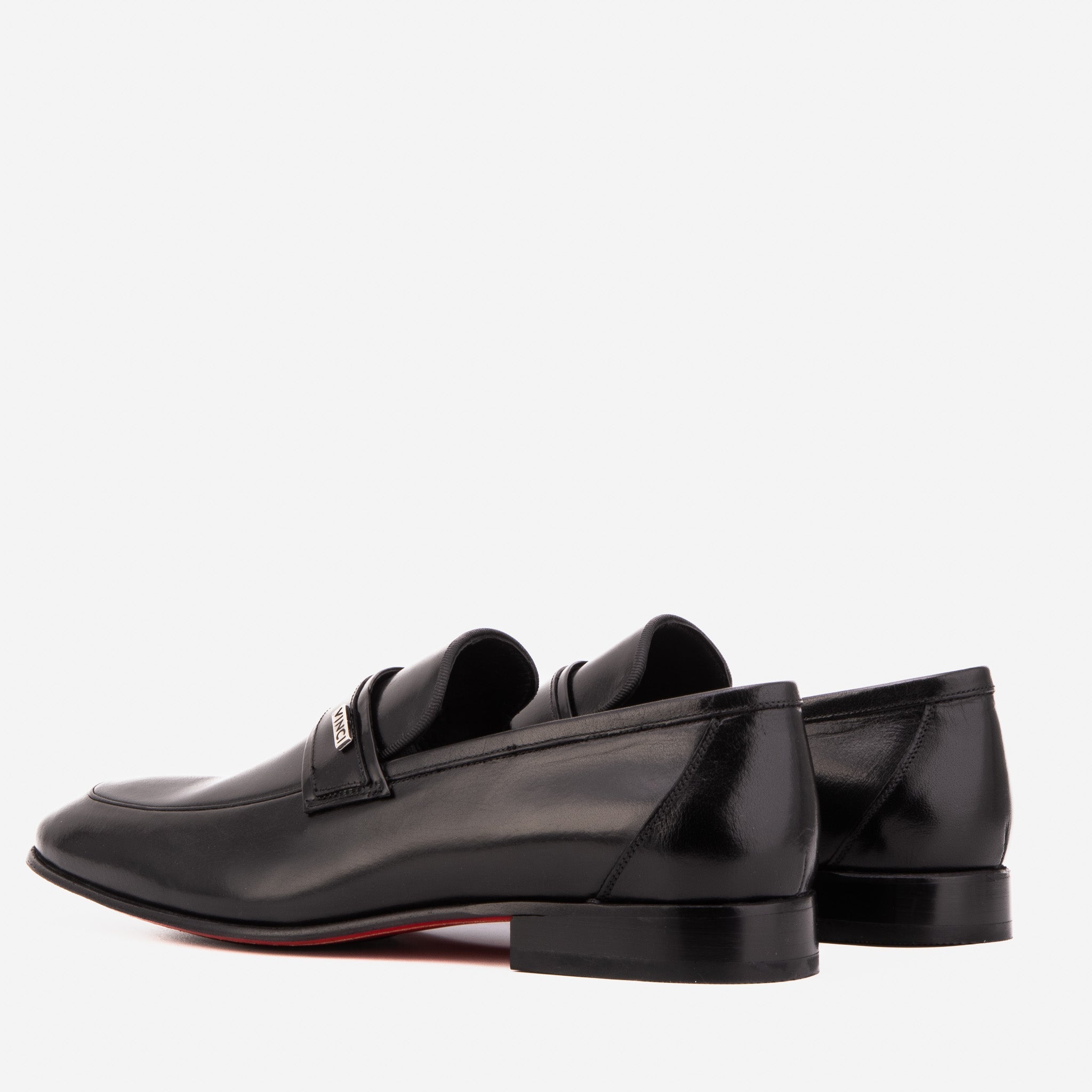 The Ashford Black Baby Buffalo Leather Loafer Men Shoe
